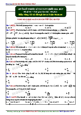 Luyện đề trắc nghiệm Toán THPT